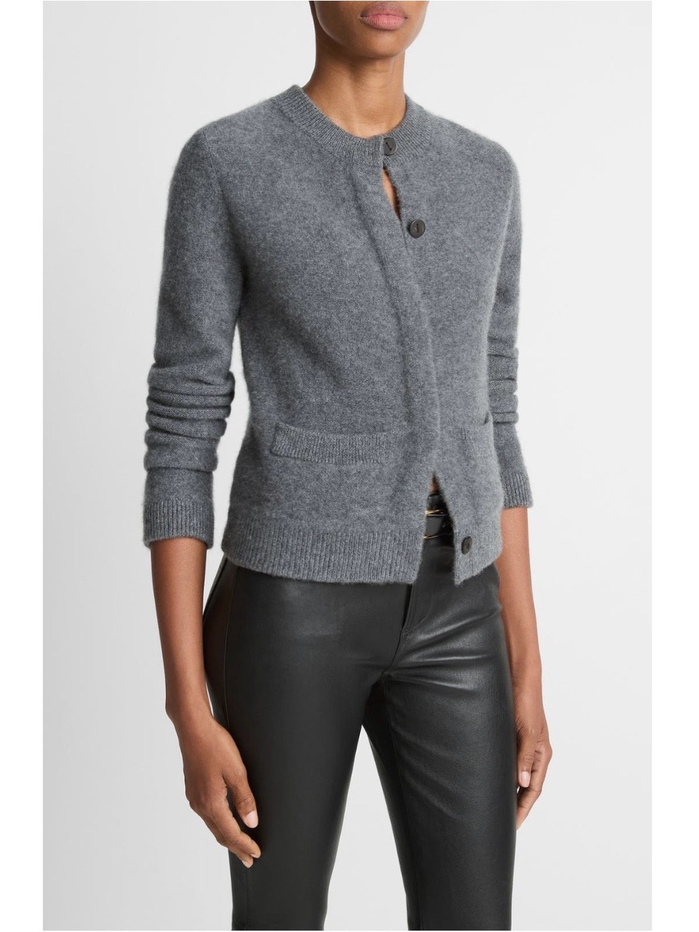 Vince Cashmere Cardigan in Heather Graphite Size M - Picture 3 of 8